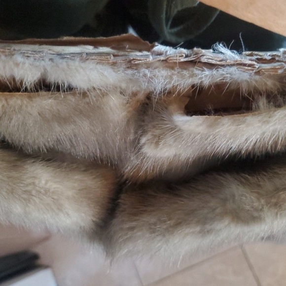 Vintage Cerulean Brand Emba Natural Blue Mutation Mink Cape - Picture 4 of 5